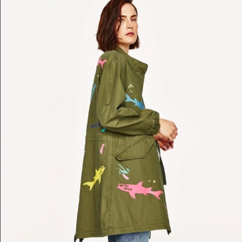 NWOT Zara Maui and Sons Limited Edition Shark Jacket